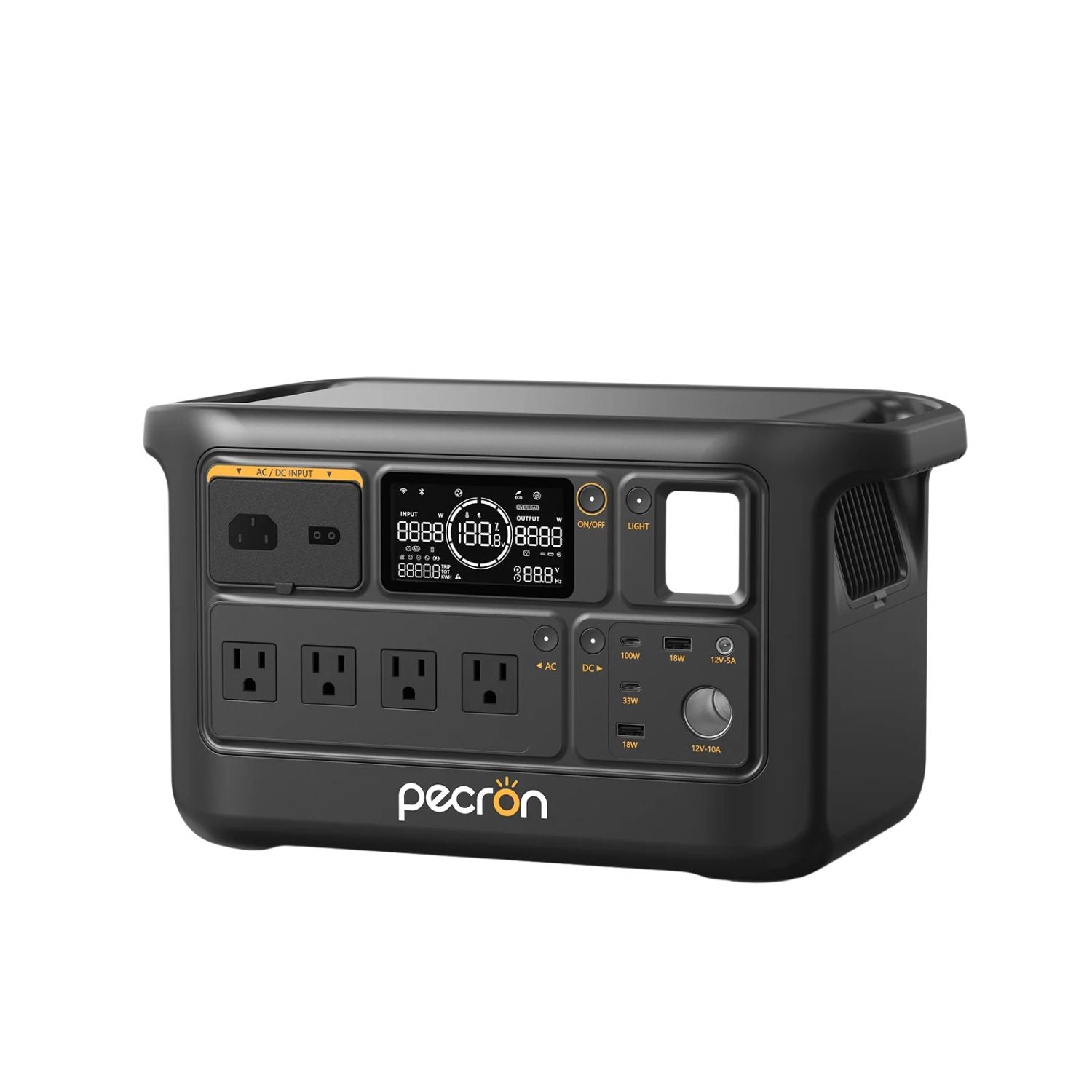 Pecron F1000LFP Portable Power Station left view