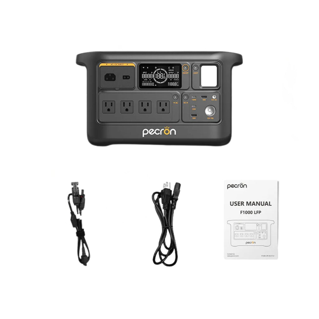 Pecron F1000LFP Portable Power Station | 960Wh | 1500W | 600W
