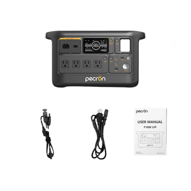 Pecron F1000LFP Portable Power Station with inclusions