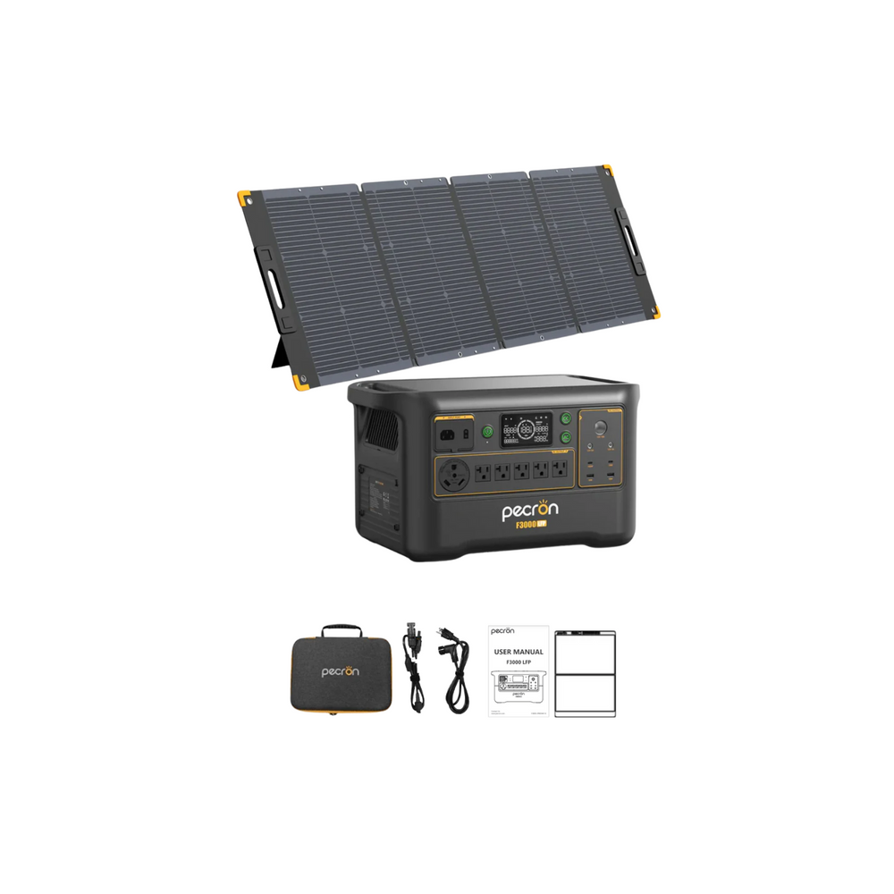 Pecron F3000LFP Portable Power Station + 300W Solar Panel Inclusions