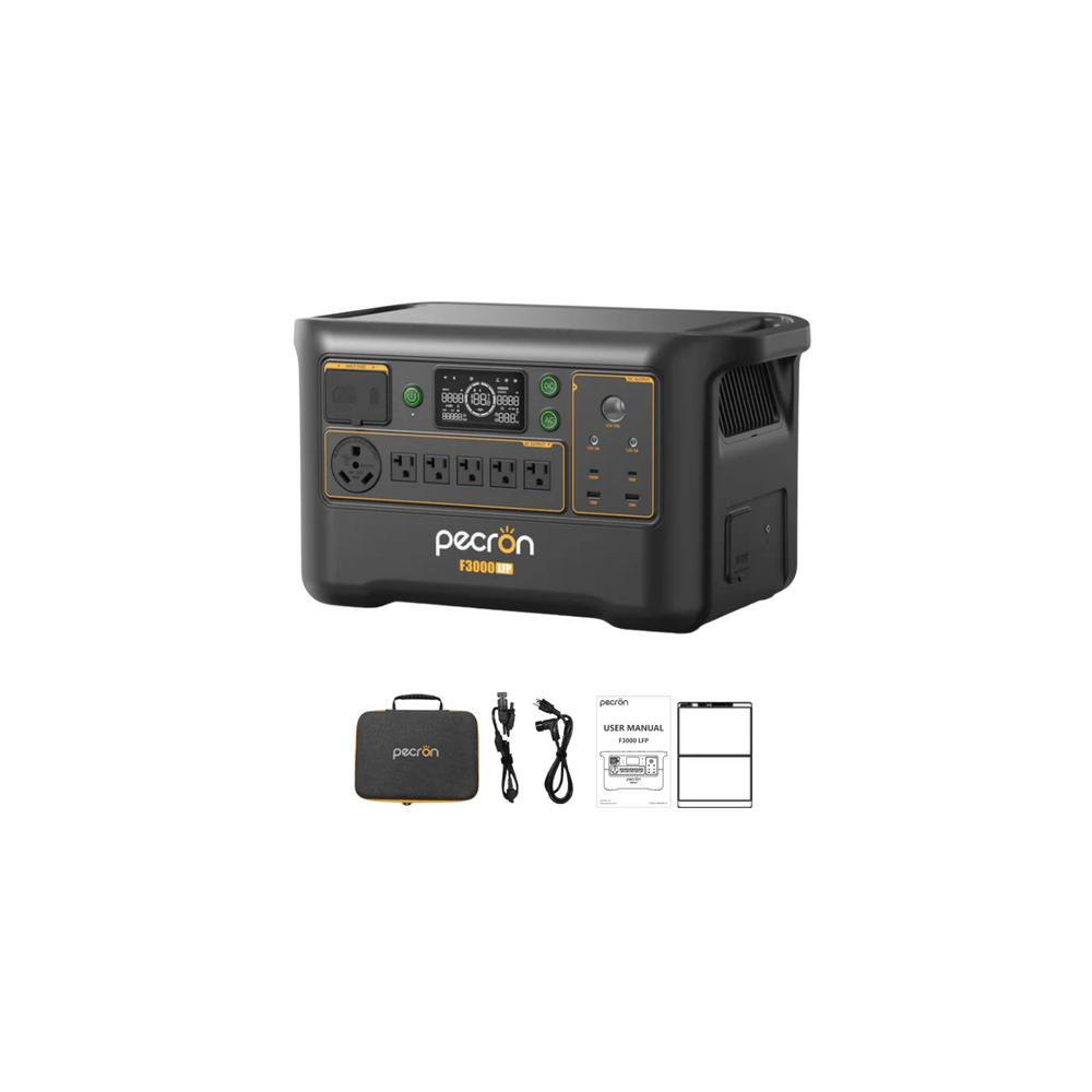 Pecron F3000LFP Portable Power Station Inclusions
