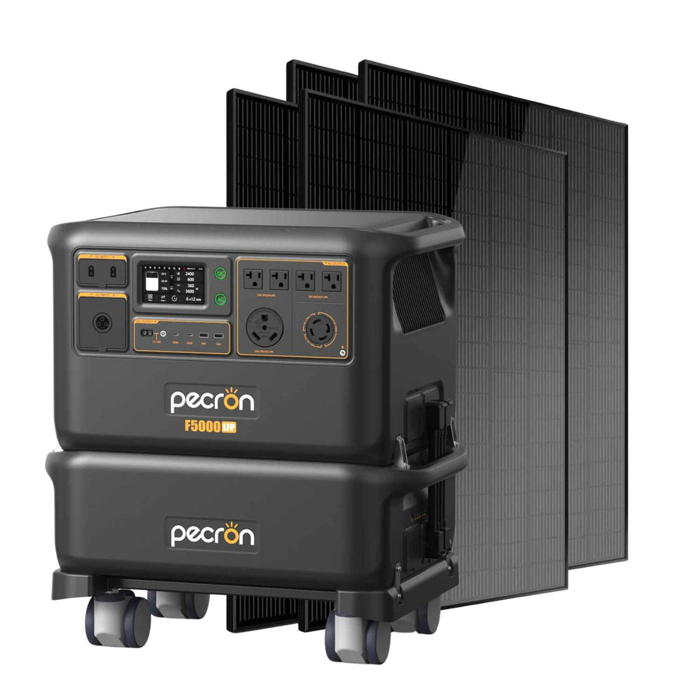 Pecron F5000LFP Portable Power Station | 5120Wh | 7200W | 6400W Solar Input