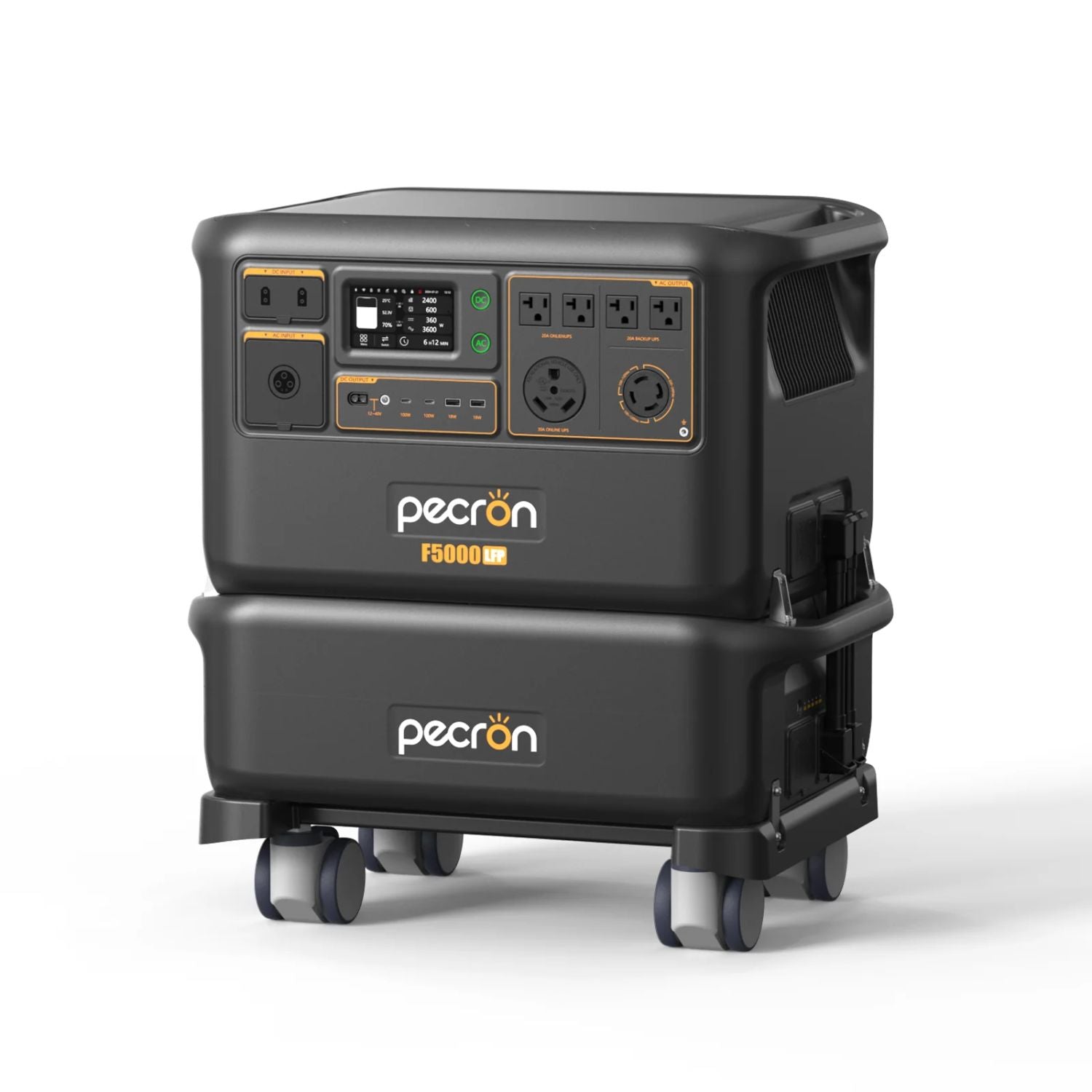 Pecron F5000LFP Portable Power Station with one expansion battery