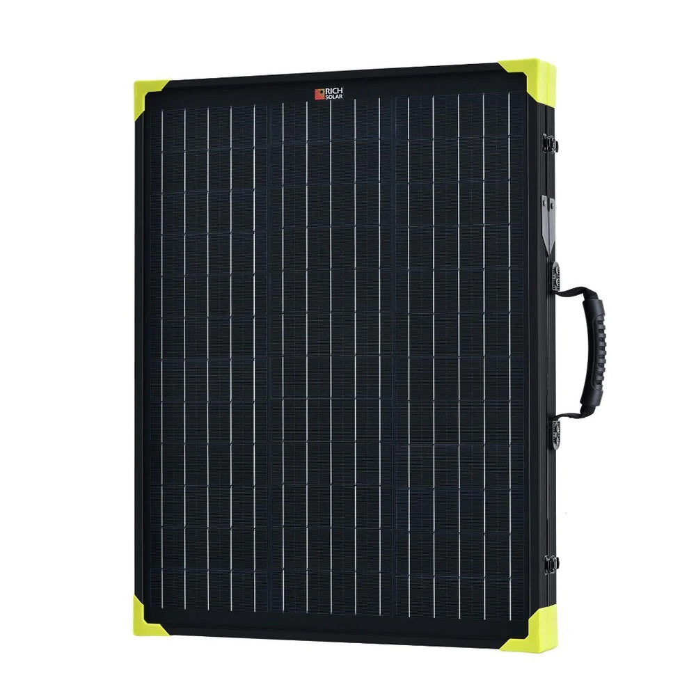 RICH SOLAR MEGA 100 Watt Briefcase Portable Solar Box Placed Vertically