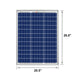 RICH SOLAR MEGA 50 Watt Solar Panel Poly Front View