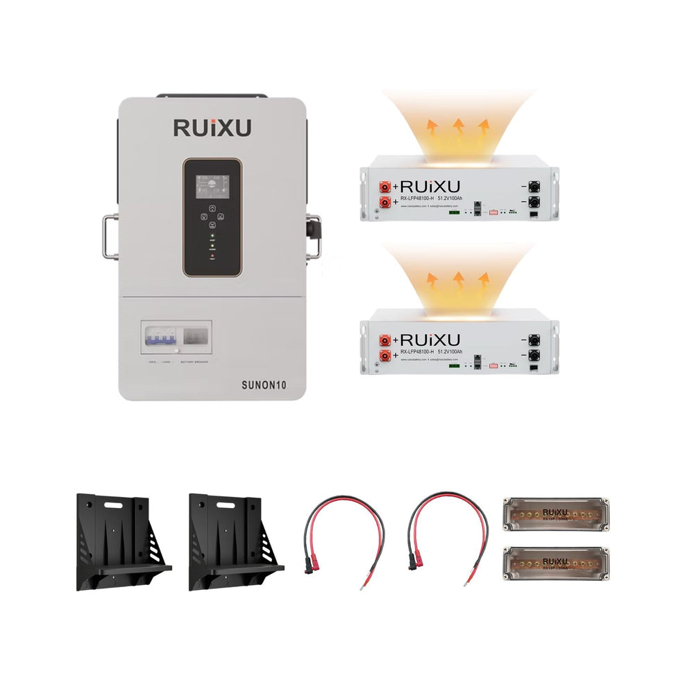 RUiXU 10kWh–61kWh Home & Commercial Battery Essential Kit