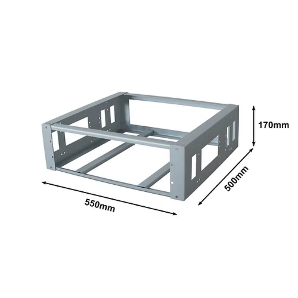 RUiXU Bracket Rack for RX-LFP48100 Battery dimensions
