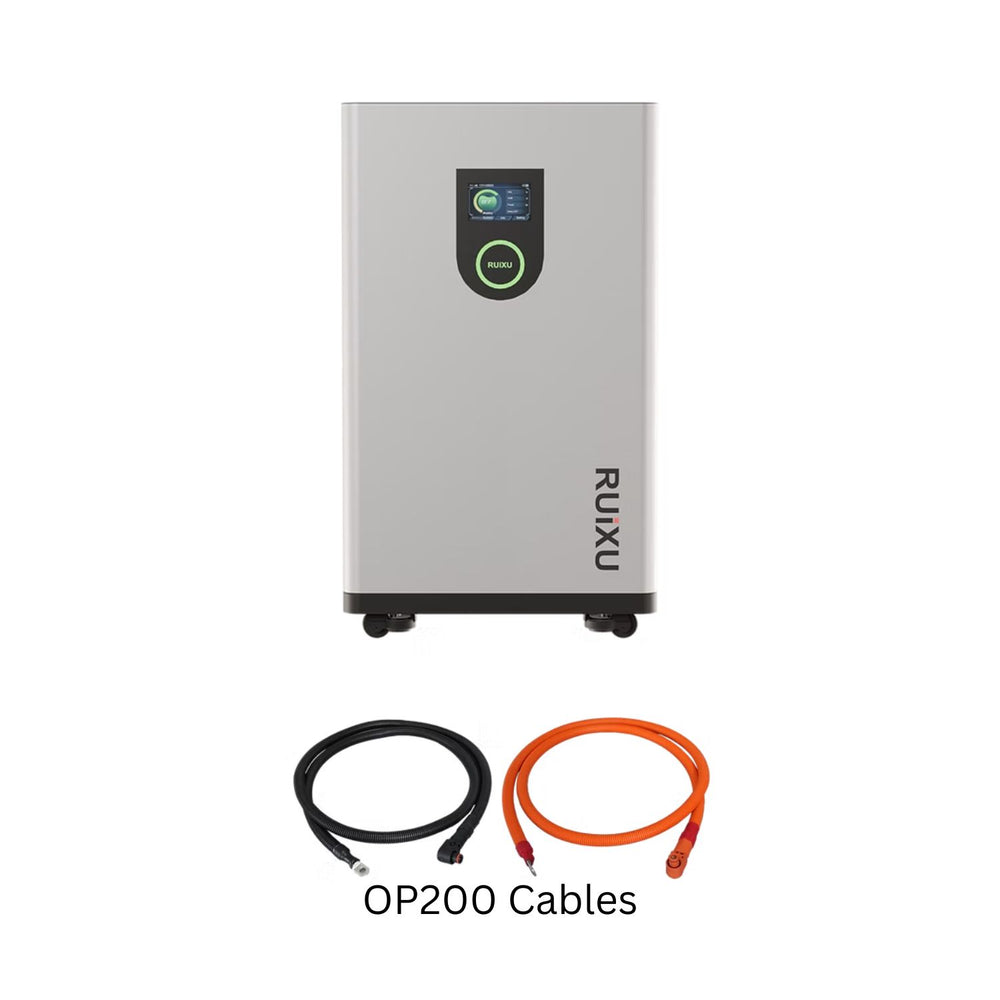 RUiXU Lithi2-16 16kWh Battery System with 1 pair of OP200 Cables
