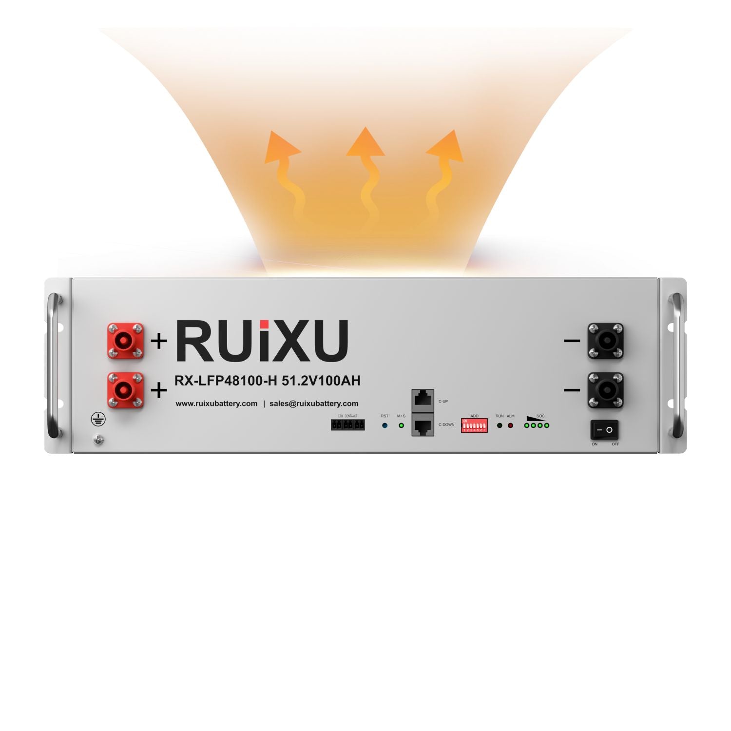 RUiXU RX-LFP48100 51.2V Self-heating Server Rack Batteries