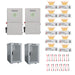 RUiXU RX-LFP48100 51.2V Server Rack Batteries - 61.44 kWh Commercial Dual-Cabinet Battery System - with Twelve set of batteries and cables 