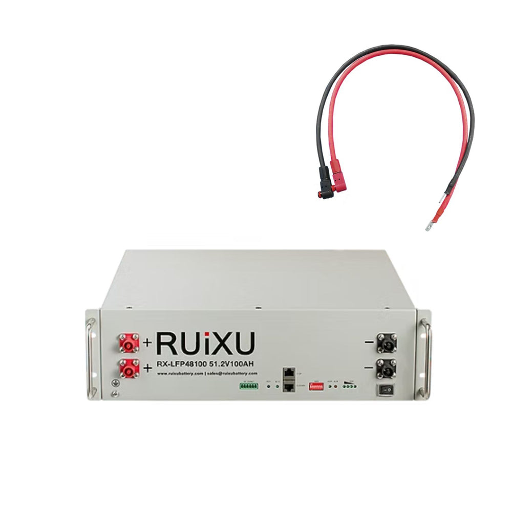 RUiXU RX-LFP48100 51.2V Server Rack Batteries - S80-80cm cables