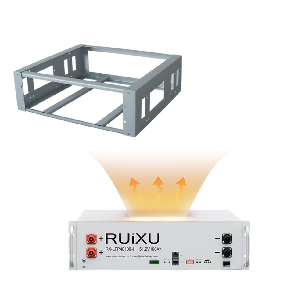 RUiXU RX-LFP48100 51.2V Server Rack Batteries | 5.12kWh Standard & Self-Heating Models