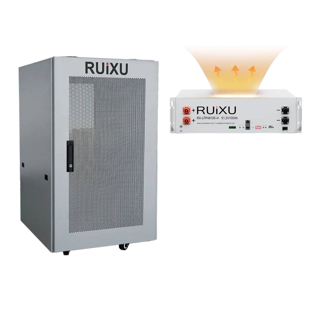 RUiXU RX-LFP48100 51.2V Server Rack Batteries | 5.12kWh Standard & Self-Heating Models