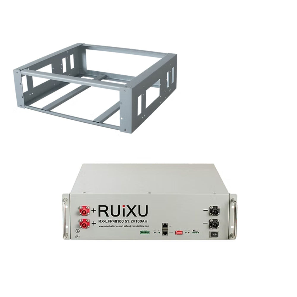 RUiXU RX-LFP48100 51.2V Server Rack Batteries | 5.12kWh Standard & Self-Heating Models