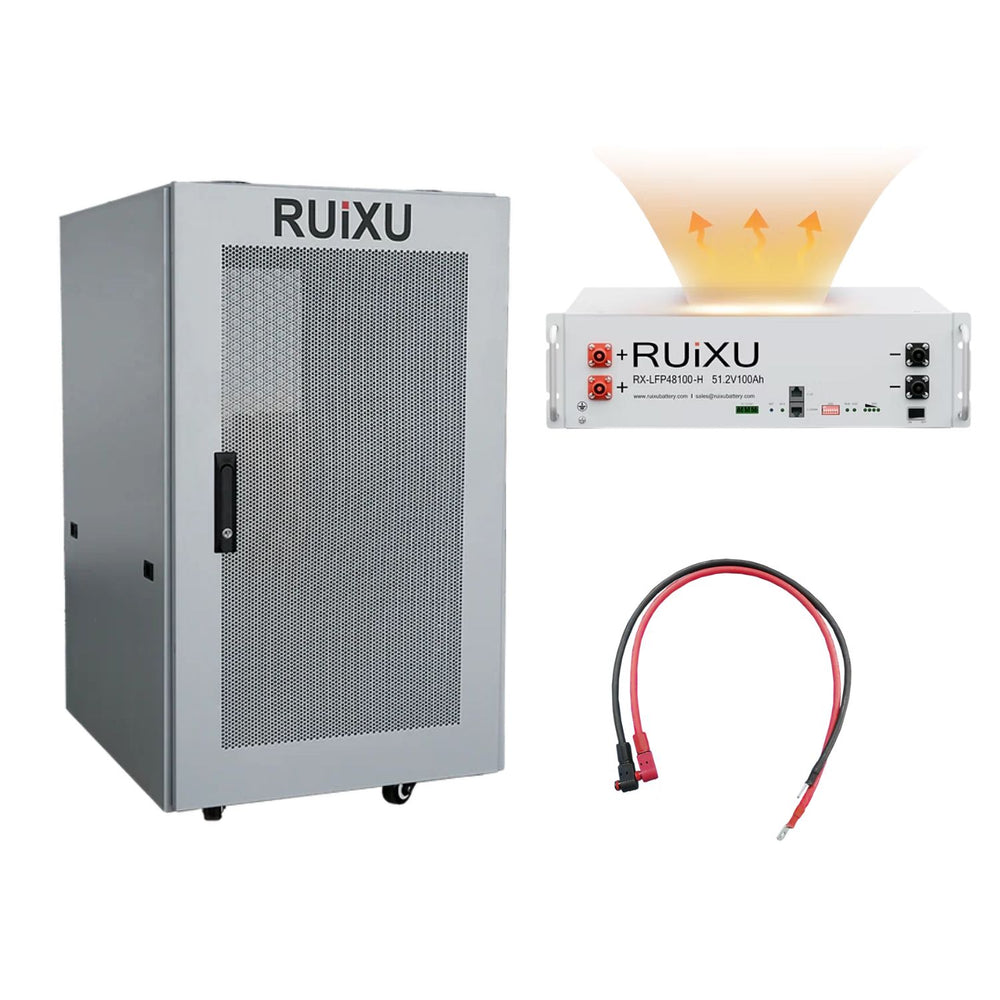 RUiXU RX-LFP48100 51.2V Server Rack Batteries | 5.12kWh Standard & Self-Heating Models