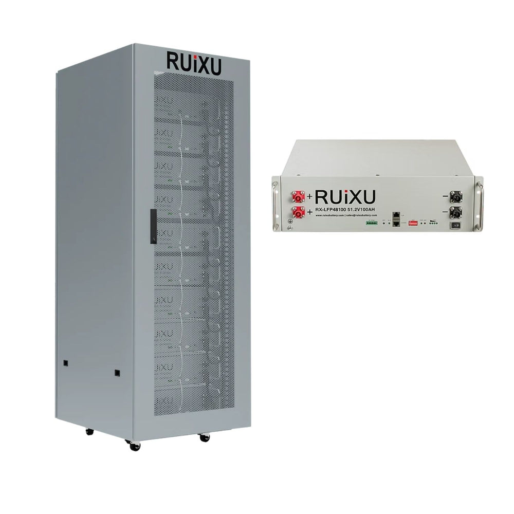 RUiXU RX-LFP48100 51.2V Server Rack Batteries | 5.12kWh Standard & Self-Heating Models