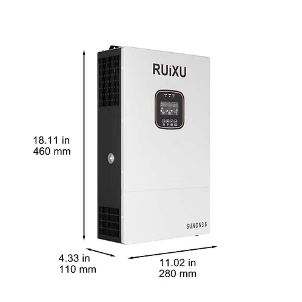 RUiXU SUNON3.6 Single-Phase Off-Grid Inverter dimensions