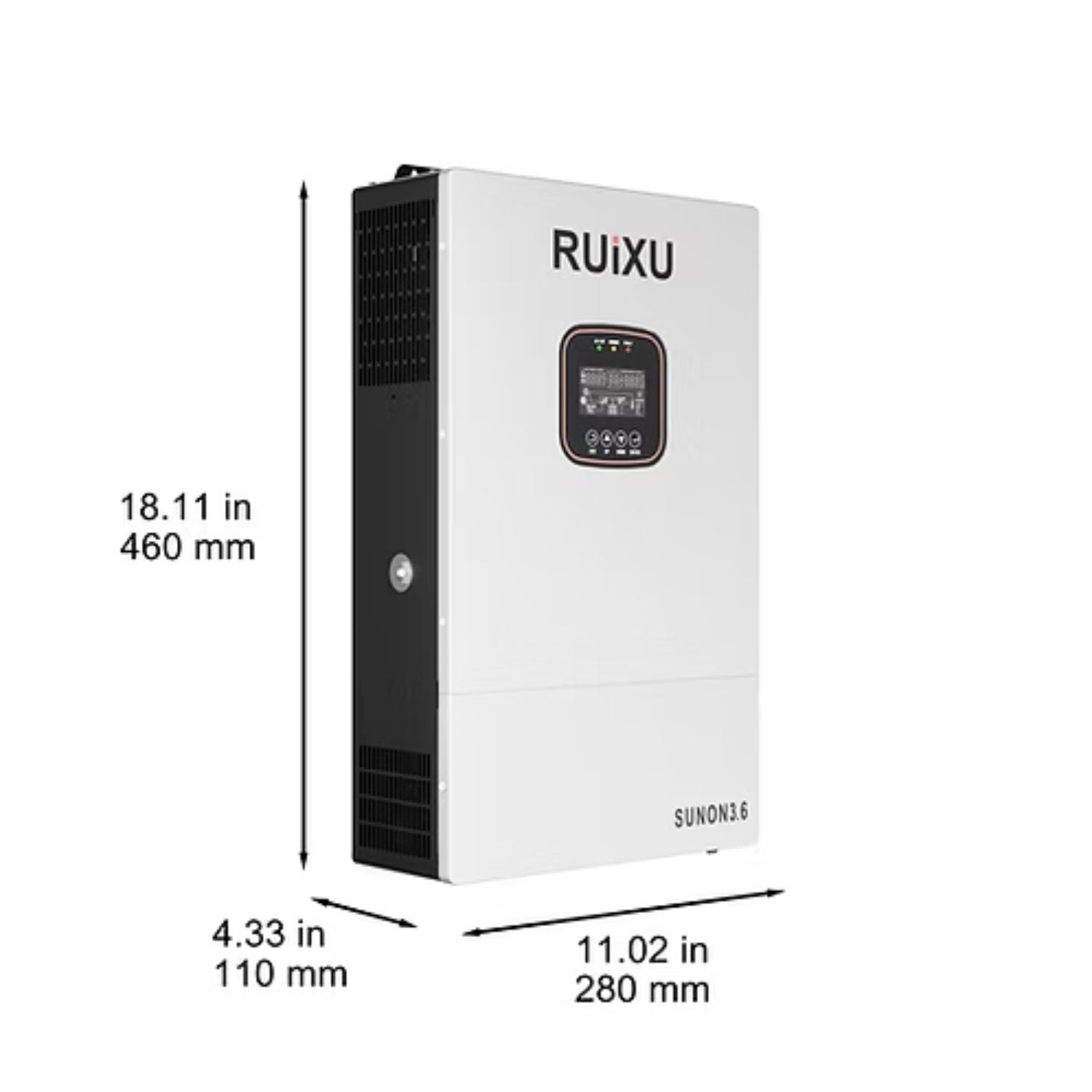 RUiXU SUNON3.6 Single-Phase Off-Grid Inverter dimensions
