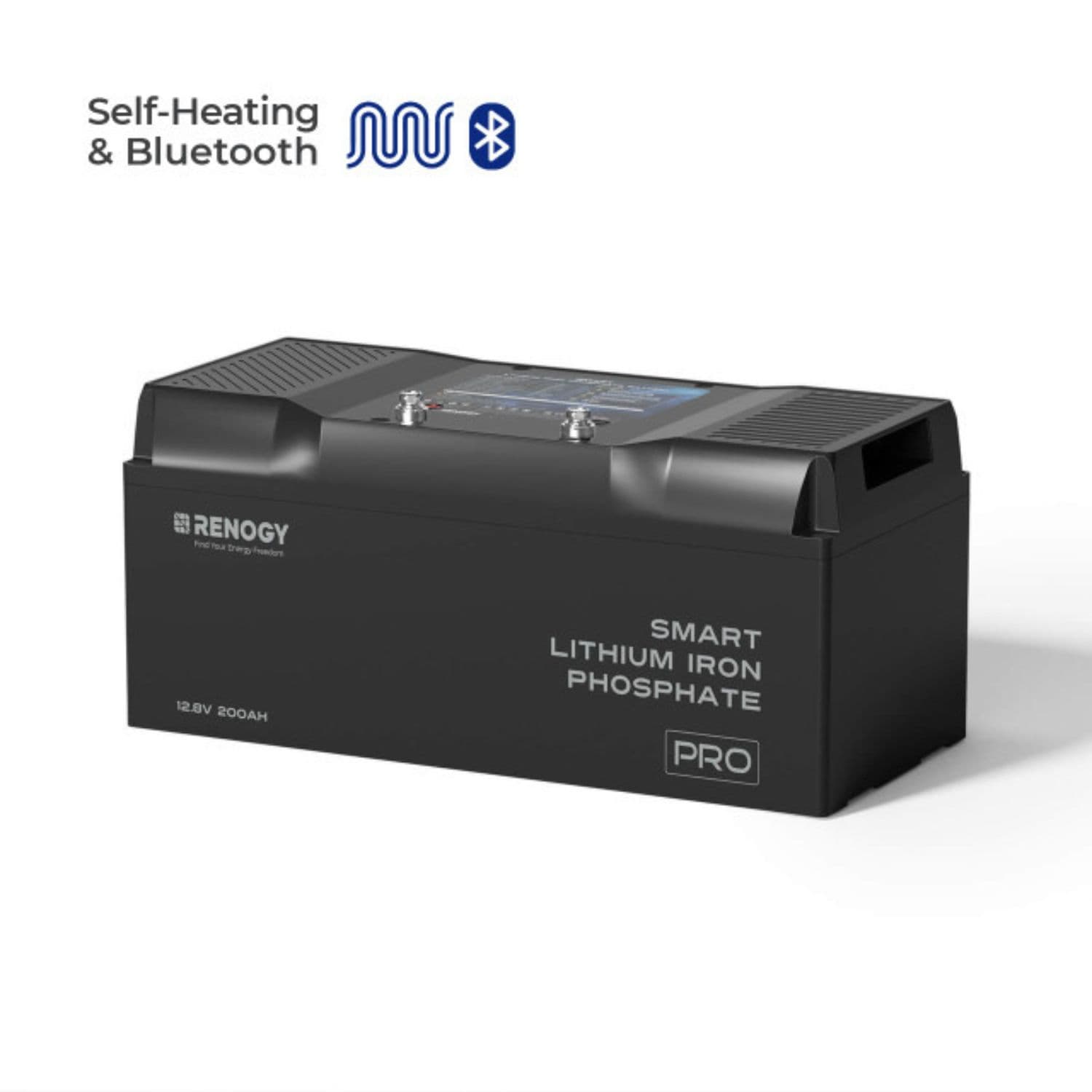 Renogy 12V 200Ah Pro Smart Lithium Battery Self Heating