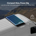 Renogy 200W / 120W  Solar panel on a vehicle roof with mountainous landscape in the background