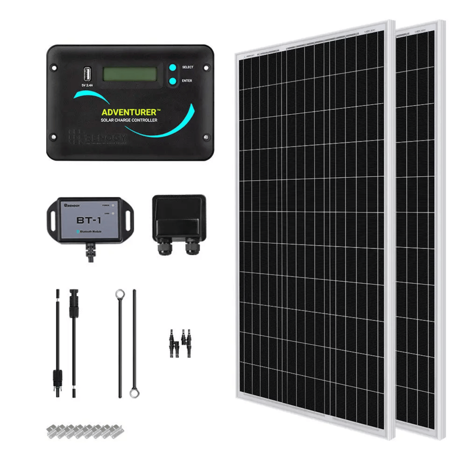 Renogy Essential RV Kit N-Type 200W 12V Solar Kit