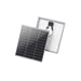 Renogy Monocrystalline 50W 12V Solar Panel with a black grid pattern on a white background