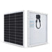 Renogy Monocrystalline 50W 12V Solar Panel with wiring on a white background