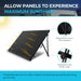 Renogy Solar Suitcase 200W Solar panel with integrated kickstand and adjustable feature, highlighting its design and functionality.