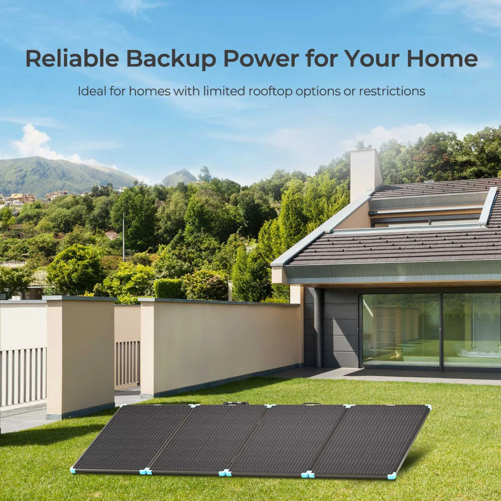 Renogy Solar Suitcase 220W Lightweight Portable Solar Panel in the field 