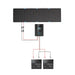 Renogy Solar Suitcase 400W Lightweight Portable Solar Panel system with batteries and controller on a white background