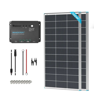Renogy Starter RV Kit N-Type 200W 12V Solar Kit