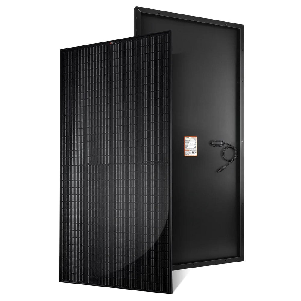 Rich Solar MEGA 250 PRO Black Panels Front And Rear View