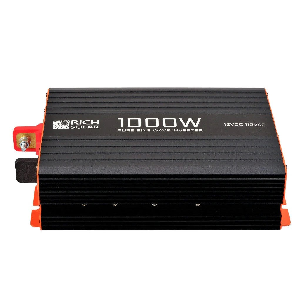 Rich Solar 1000 Watt Industrial Pure Sine Wave Inverter Horizontal positioned