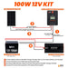 Rich Solar 100 Watt 12V Solar Kit Connection Flows