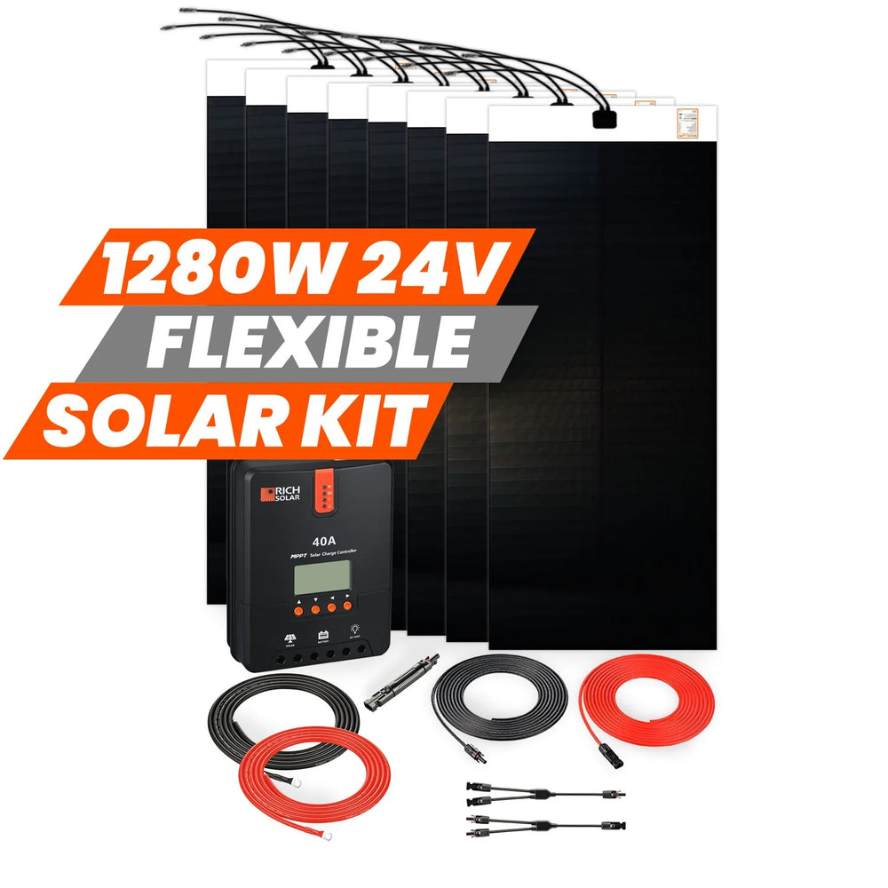 Rich Solar 1280 Watt 24V Flexible Solar Kit