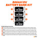 Rich Solar 12V 800AH 10.2kWh Lithium Battery Bank Wiring Instructions