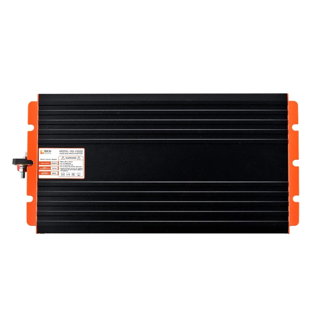 Rich Solar 1500 Watt Industrial Pure Sine Wave Inverter Model Information Side View