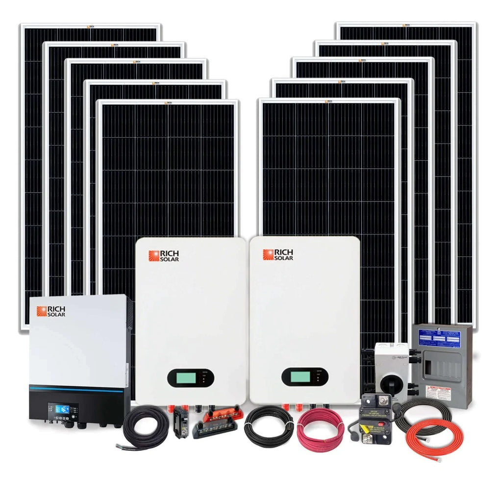 Rich Solar 2000W 48V 120VAC Cabin Kit | Outbound Power