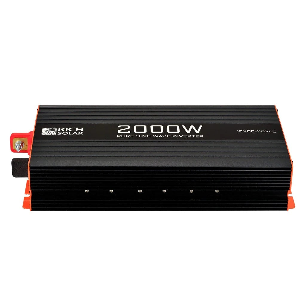 Rich Solar 2000 Watt Industrial Pure Sine Wave Inverter Horizontal View