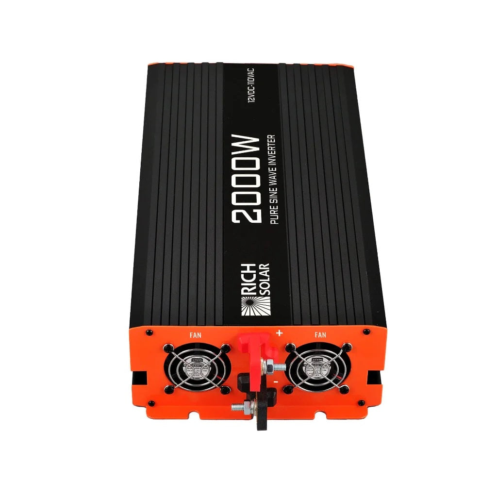 Rich Solar 2000 Watt Industrial Pure Sine Wave Inverter Vertical Accelerator View