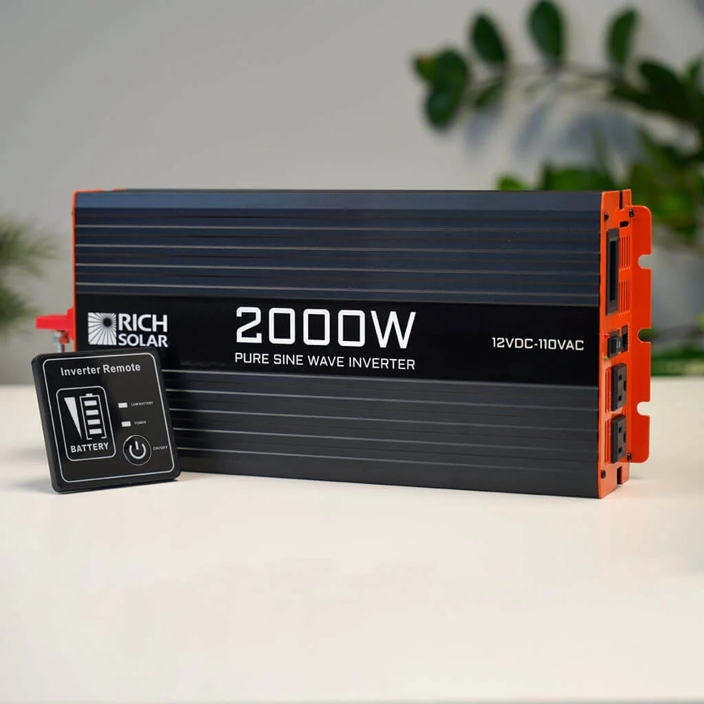 Rich Solar 2000 Watt Industrial Pure Sine Wave Inverter With Background
