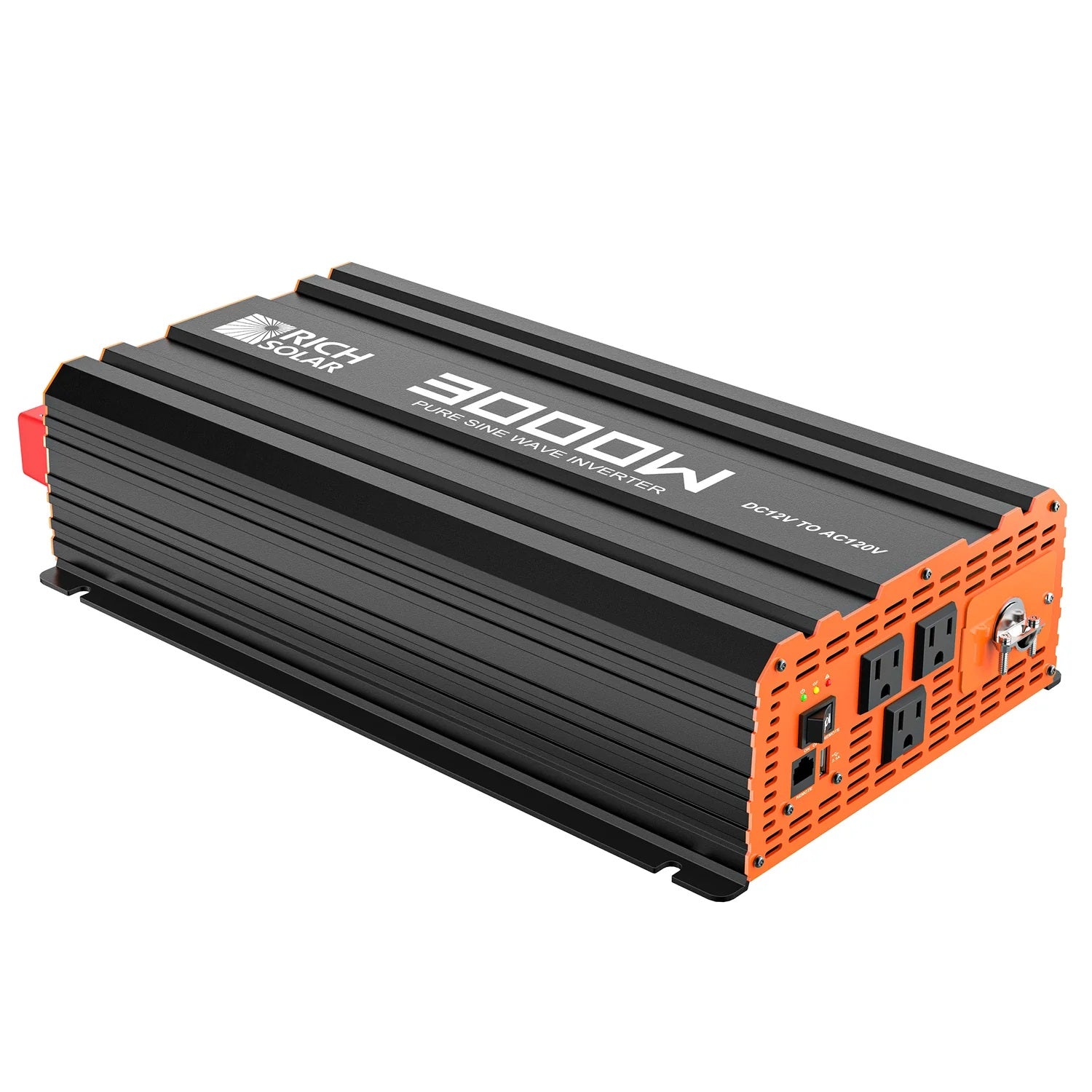 Rich Solar 3000 Watt Industrial Pure Sine Wave Inverter Left View