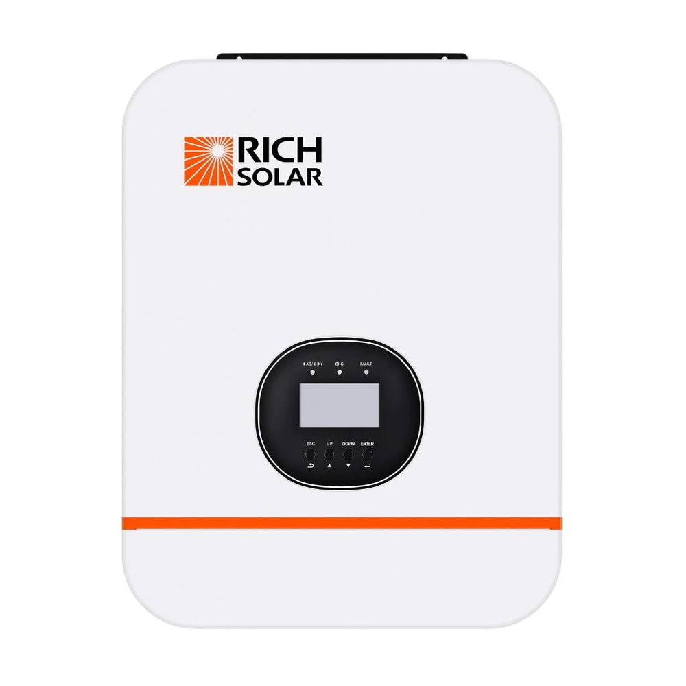 Rich Solar 3000 Watt 3kW 48 Volt Off-grid Hybrid Solar Inverter Front View