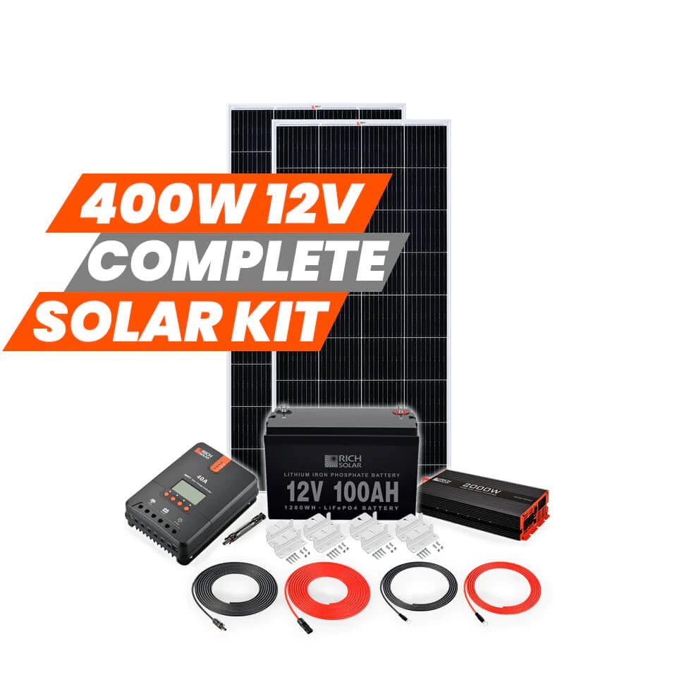 Rich Solar 400 Watt Complete 12V Solar Kit