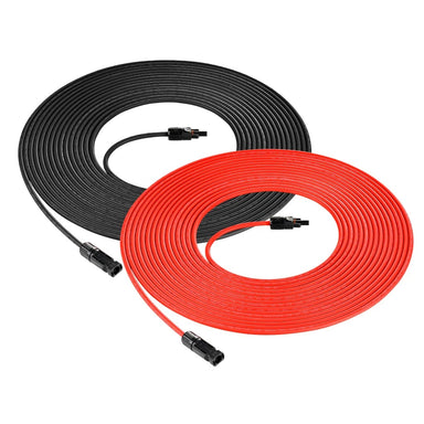 Rich Solar 50ft 10 Gauge_10AWG_Solar Panel Extension Red And Black Cable Wire