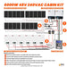 Rich Solar 6000W 48V 240VAC Cabin Kit Connection Flows