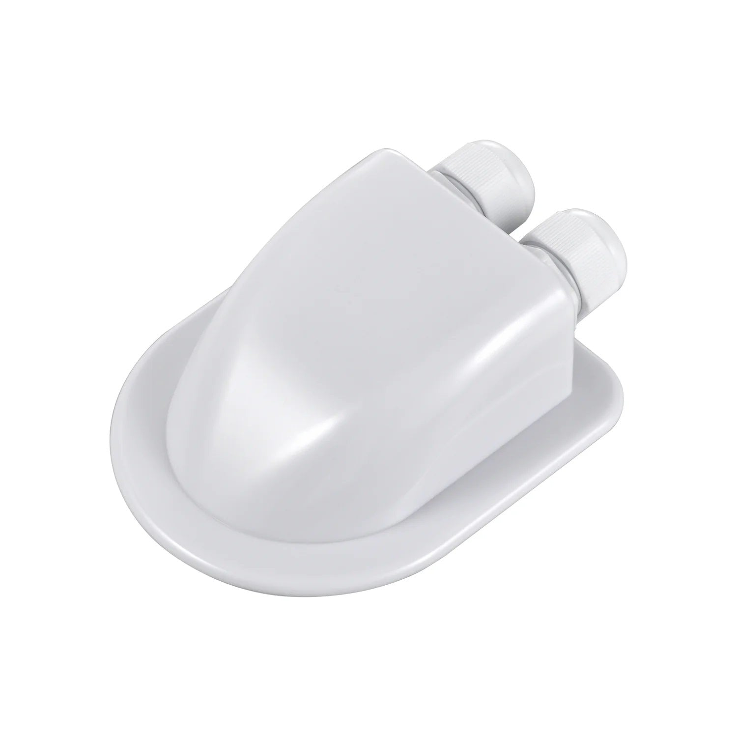 Rich Solar Cable Entry Housing Back Slant View White