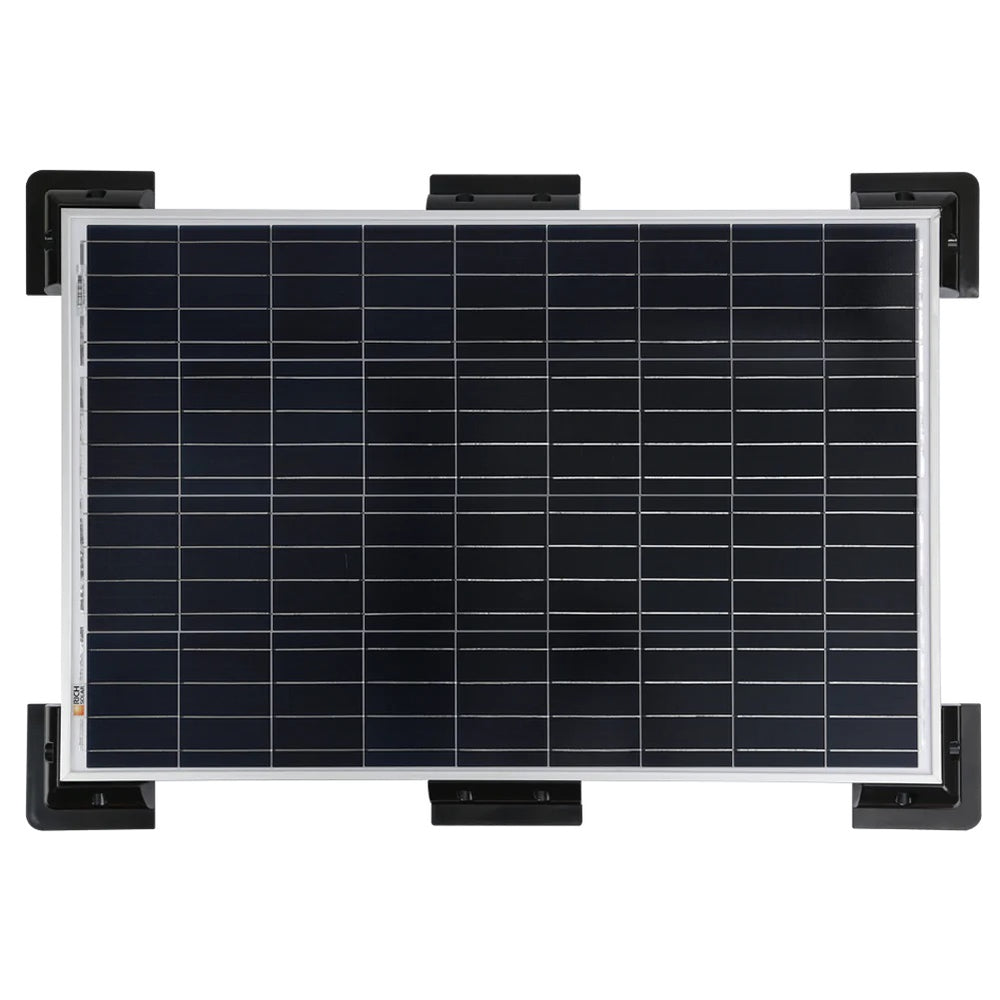 Rich Solar Corner Bracket Mount Set of 6 With Panel Front View
