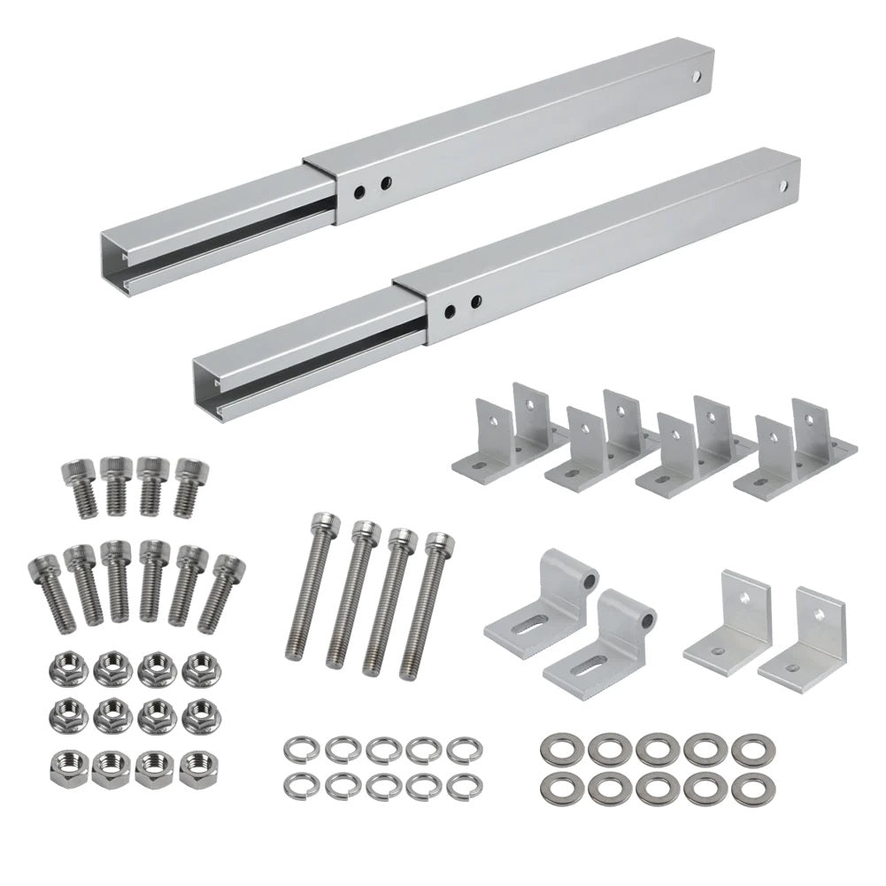 Rich Solar Flat Roof Tilt Mounts Bolt_Rods And Nuts