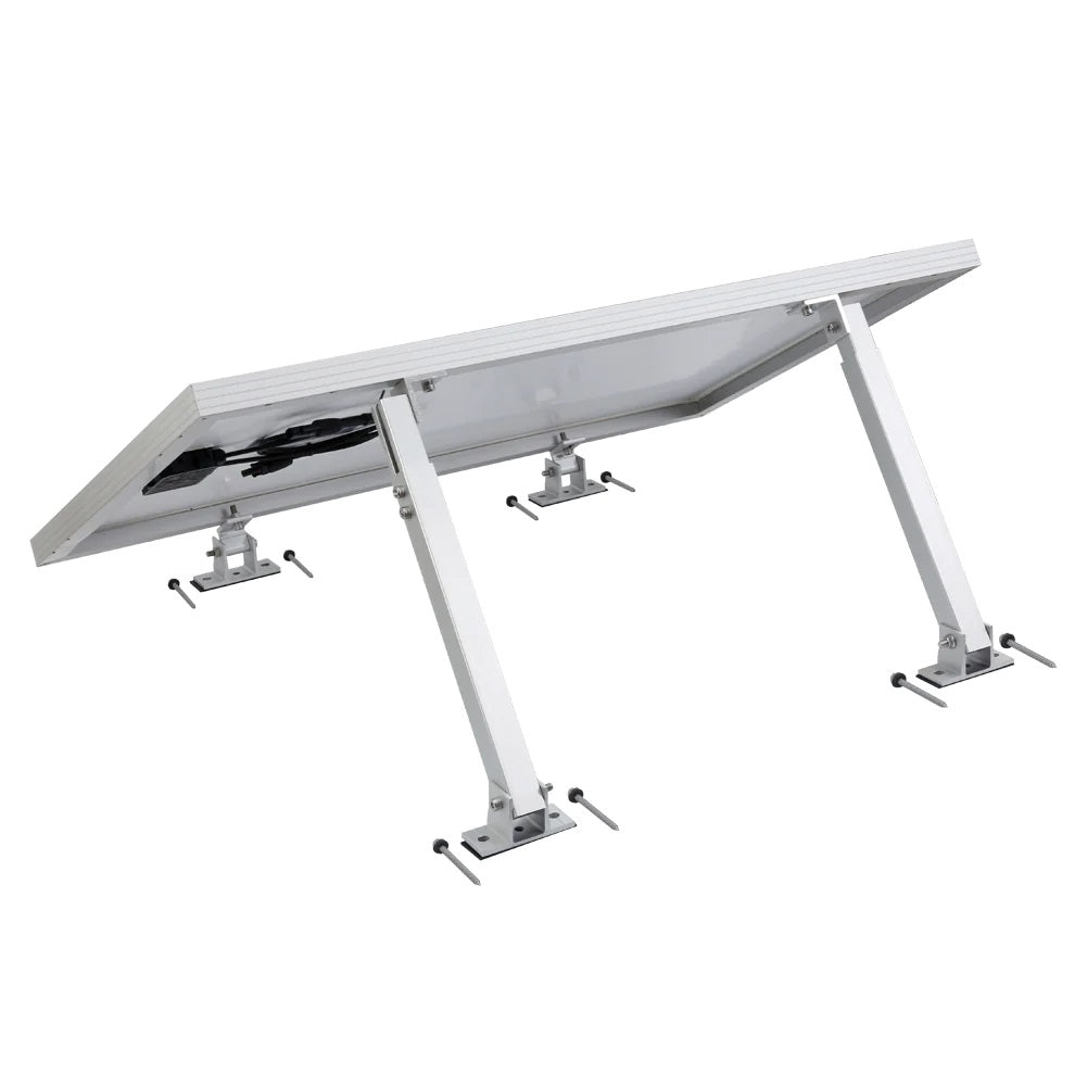 Rich Solar Flat Roof Tilt Mounts With Panel